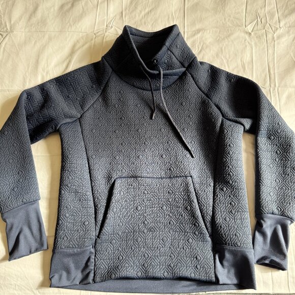 ATHLETA Womens Jacquard Elevation Pullover Navy SIZE S - Picture 5 of 9